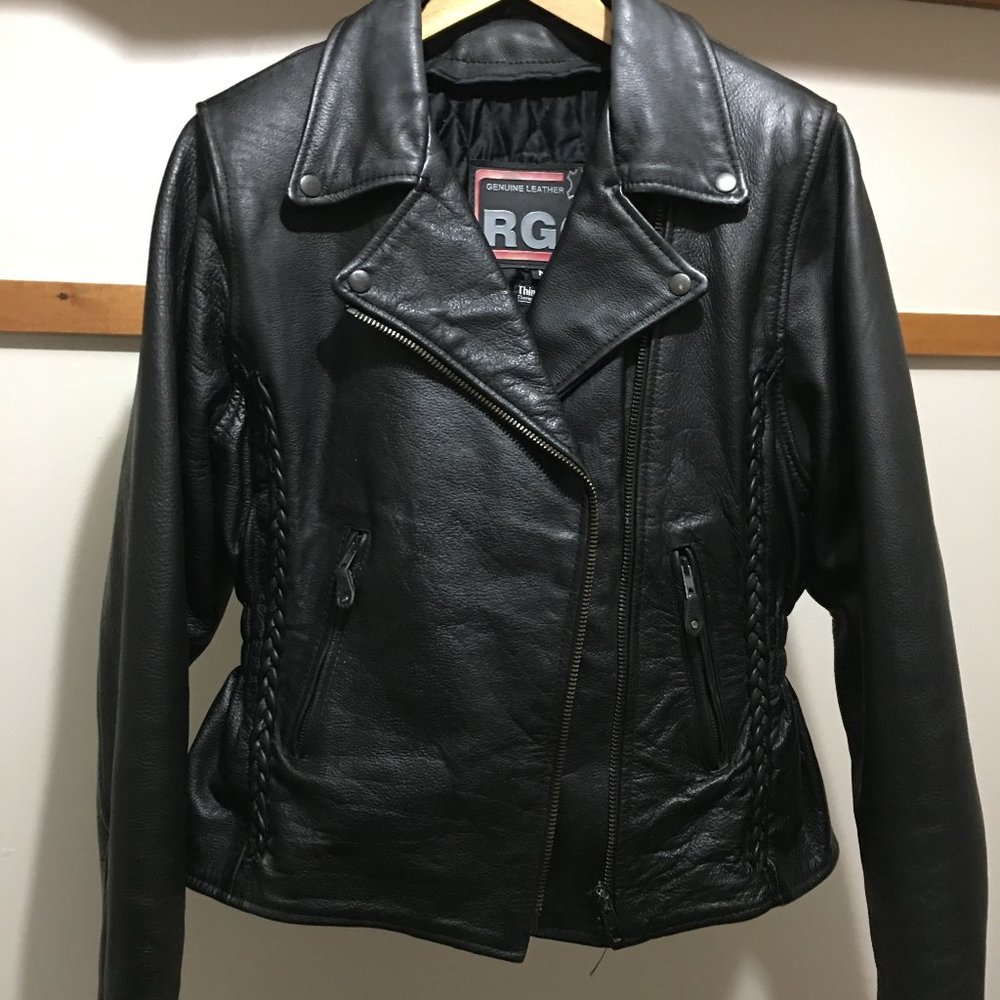 Women's Leather Motorcycle Jacket